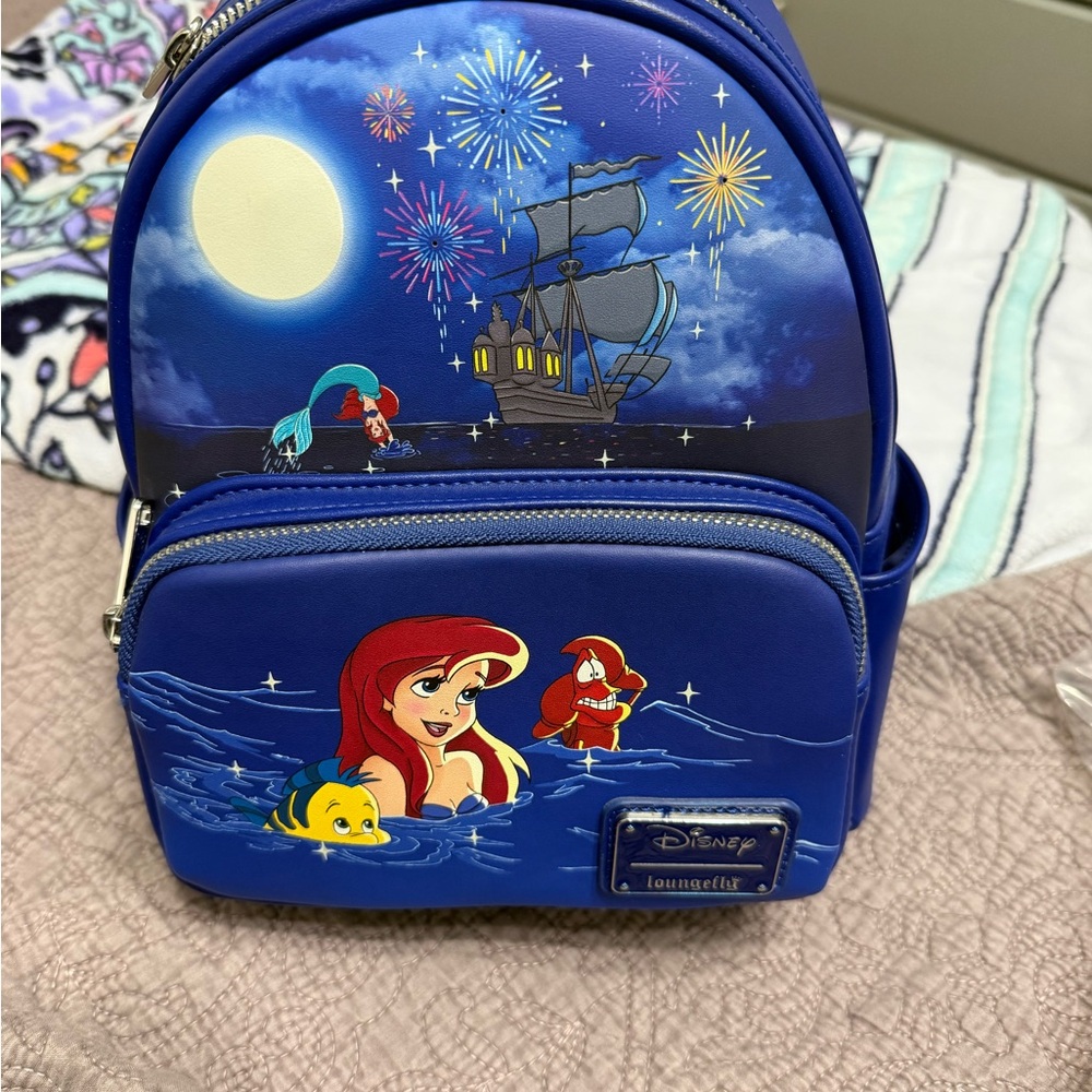 Disney Loungefly Little Mermaid  Backpack lights up!
